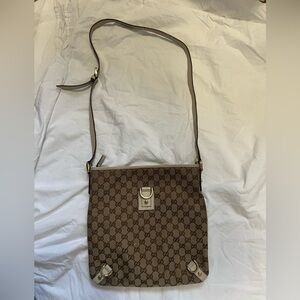 Gucci Tan Monogram Crossbody Bag